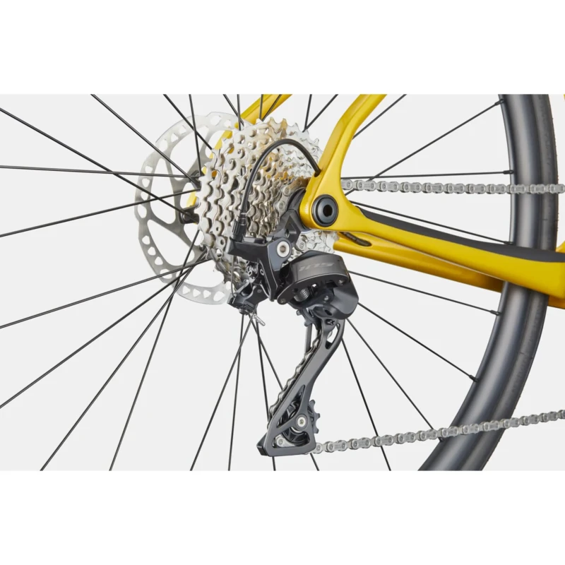 Rower szosowy Cannondale Synapse Carbon 5 Żółty - widok piasty