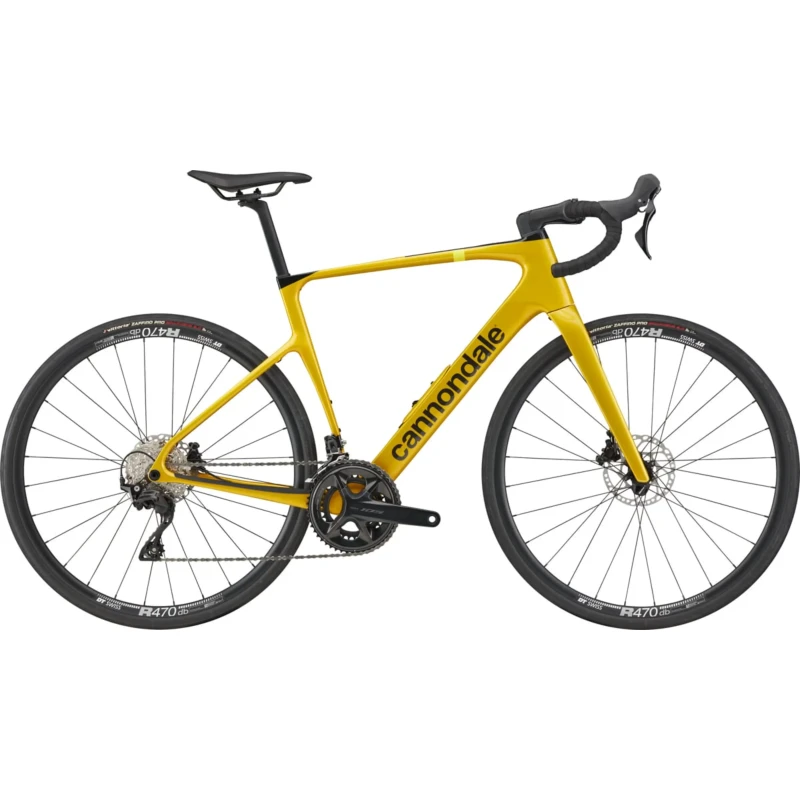 Rower szosowy Cannondale Synapse Carbon 5 Żółty - widok z boku