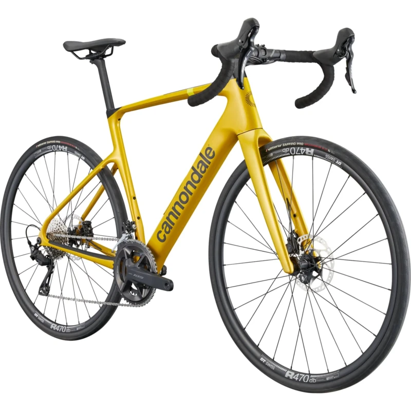 Rower szosowy Cannondale Synapse Carbon 5 Żółty - widok z przodu