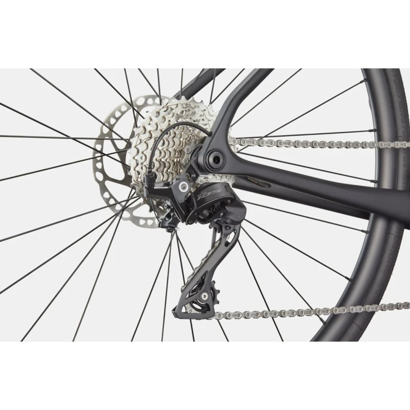 Rower szosowy Cannondale Synapse Carbon 5 Czarny - widok piasty