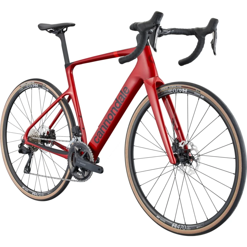 Rower szosowy Cannondale Synapse Carbon 4 Czerwony - widok roweru z przodu