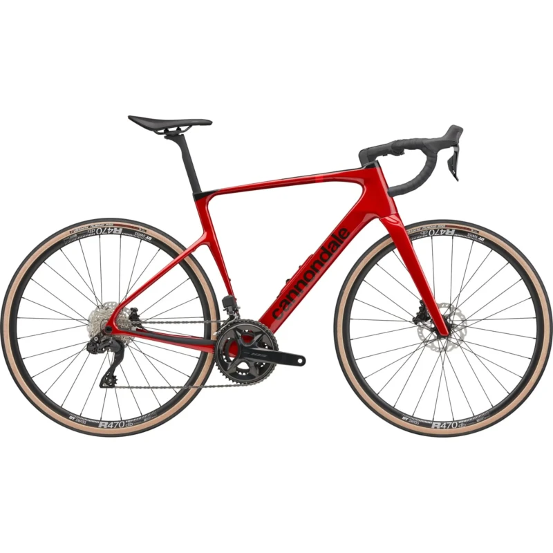 Rower szosowy Cannondale Synapse Carbon 4 Czerwony - widok z boku
