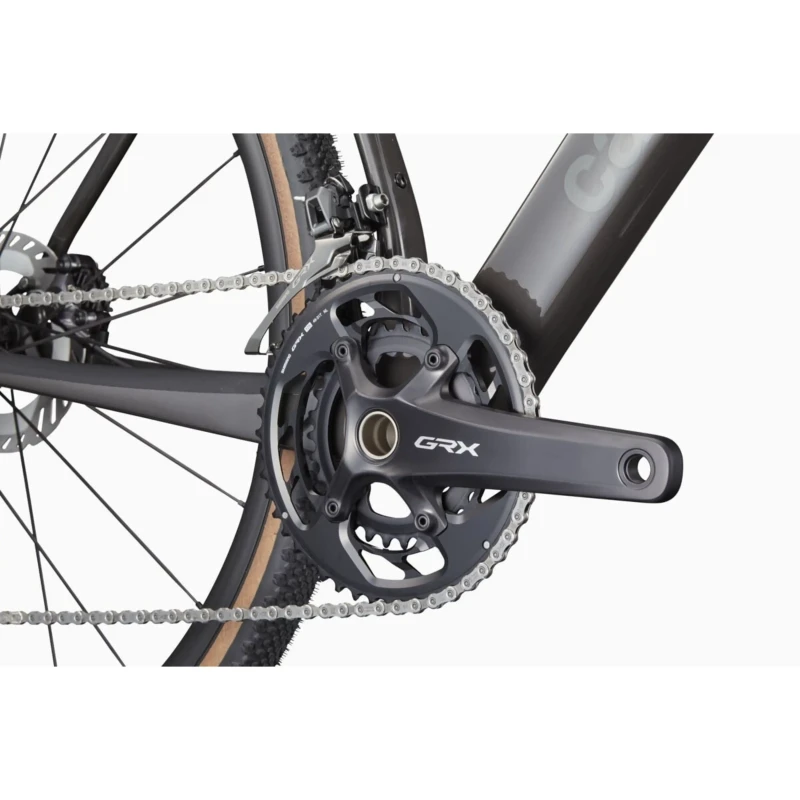 Rower gravel Cannondale SuperX Carbon 3 Szary - widok korby