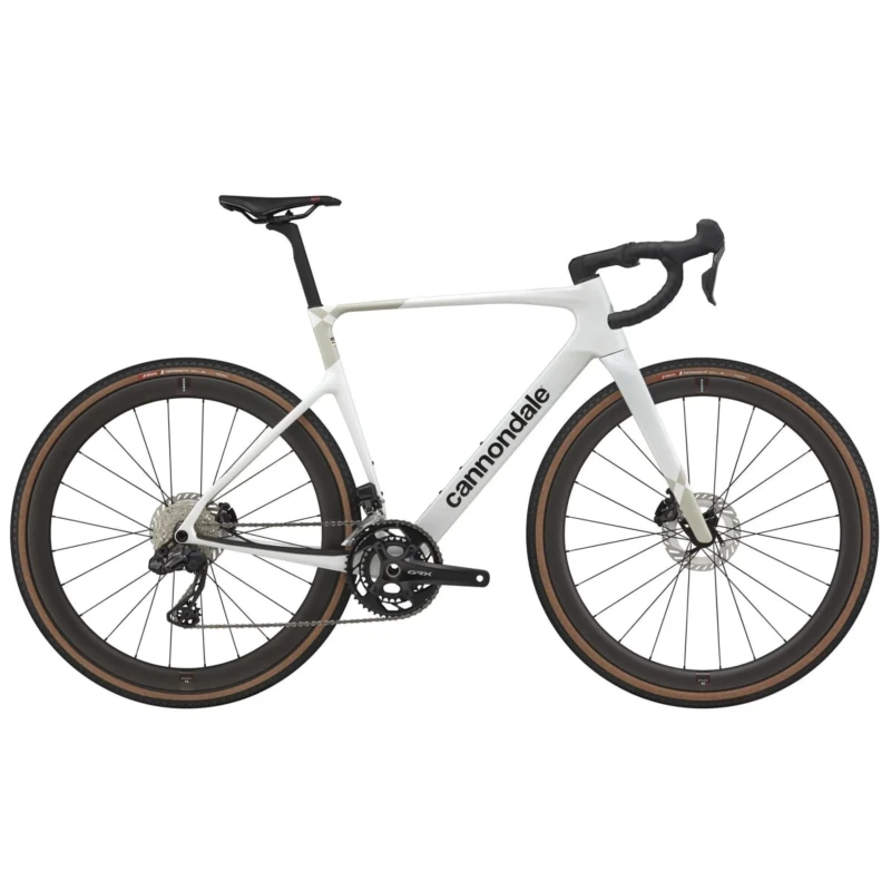 Rower gravel Cannondale SuperX Carbon 2 Biały - widok z boku