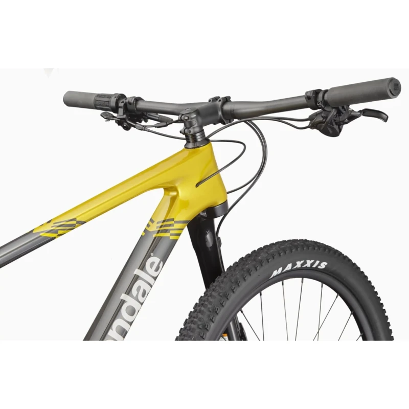 Rower MTB Cannondale Scalpel HT Carbon 1 Phoenix Yellow - widok kierownicy