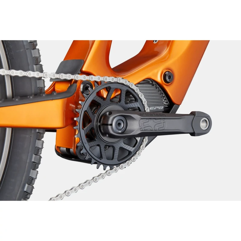 Rower elektryczny Cannondale Moterra SL Carbon 2 Pomarańczowy - widok korby