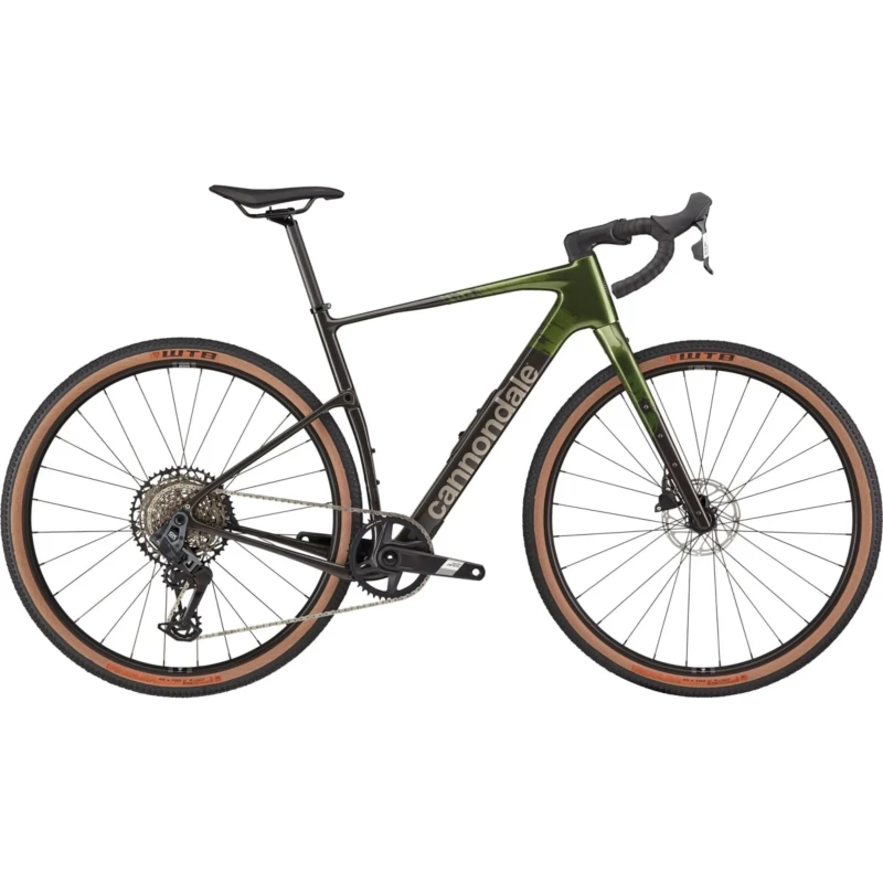 Rower gravel Cannondale Topstone Carbon 2 AXS Zielony - widok z boku