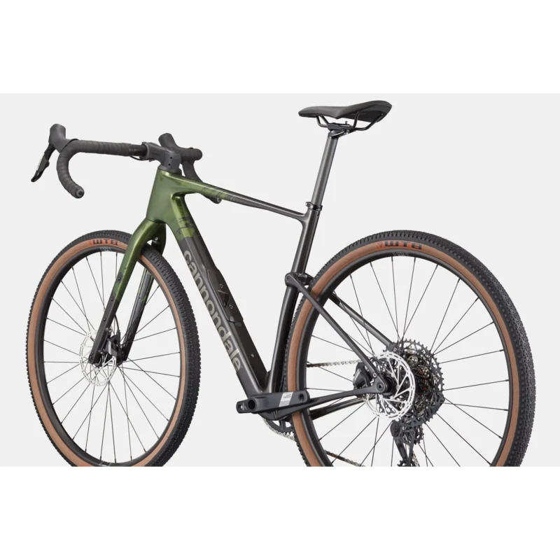 Rower gravel Cannondale Topstone Carbon 2 AXS Zielony - widok z tyłu