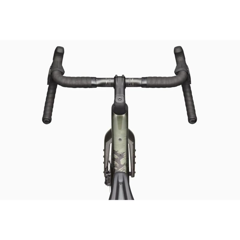 Rower gravel Cannondale Topstone Carbon LTD Di2 Zielony - widok kierownicy