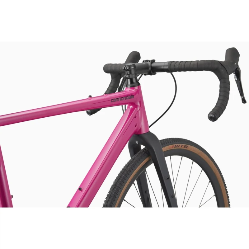Rower gravel Cannondale Topstone 2 1x Różowy - widok kierownicy i ramy