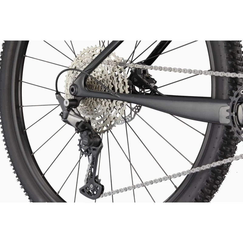 Rower MTB Cannondale Scalpel HT Carbon 3 Czerwony - widok piasty i łańcucha