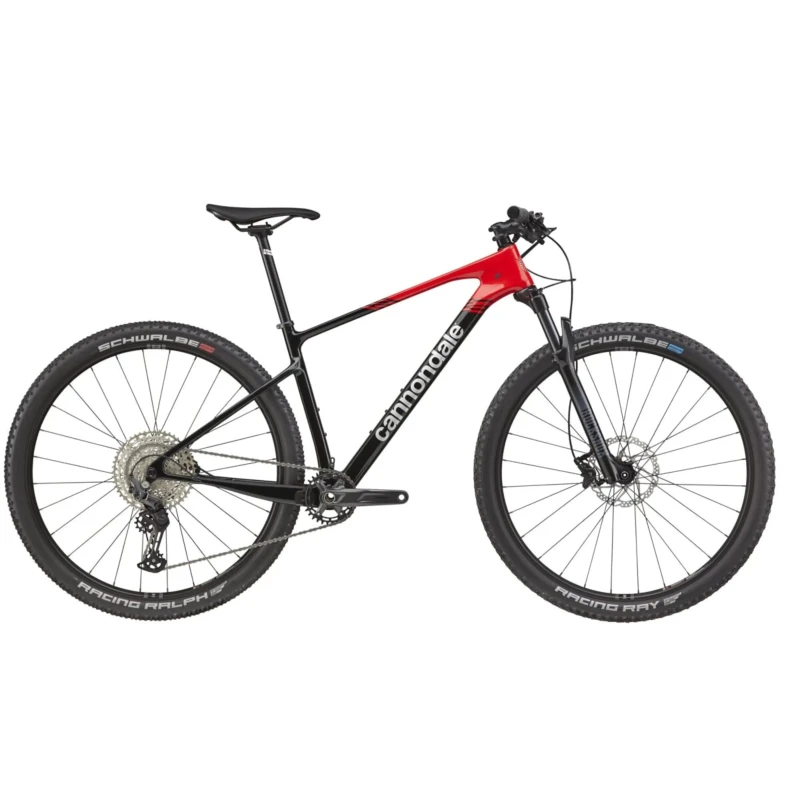 Rower MTB Cannondale Scalpel HT Carbon 3 Czerwony - widok z boku
