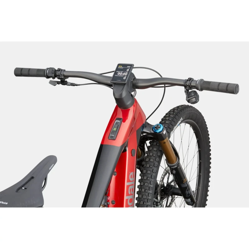 Rower elektryczny Cannondale Moterra Carbon 1 Czerwony - widok kierownicy