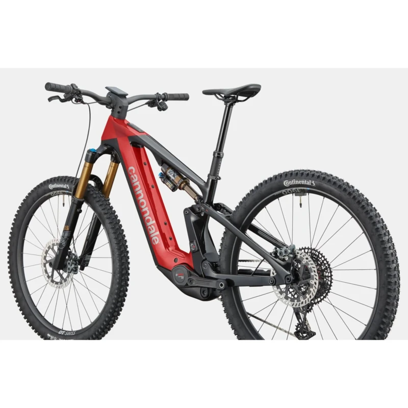 Rower elektryczny Cannondale Moterra Carbon 1 Czerwony - widok z tyłu