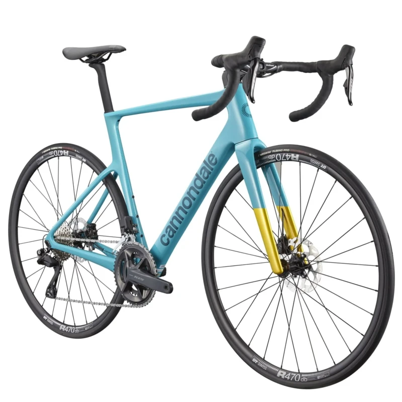 Rower szosowy Cannondale SuperSix Evo Carbon 3 Niebieski - widok z przodu