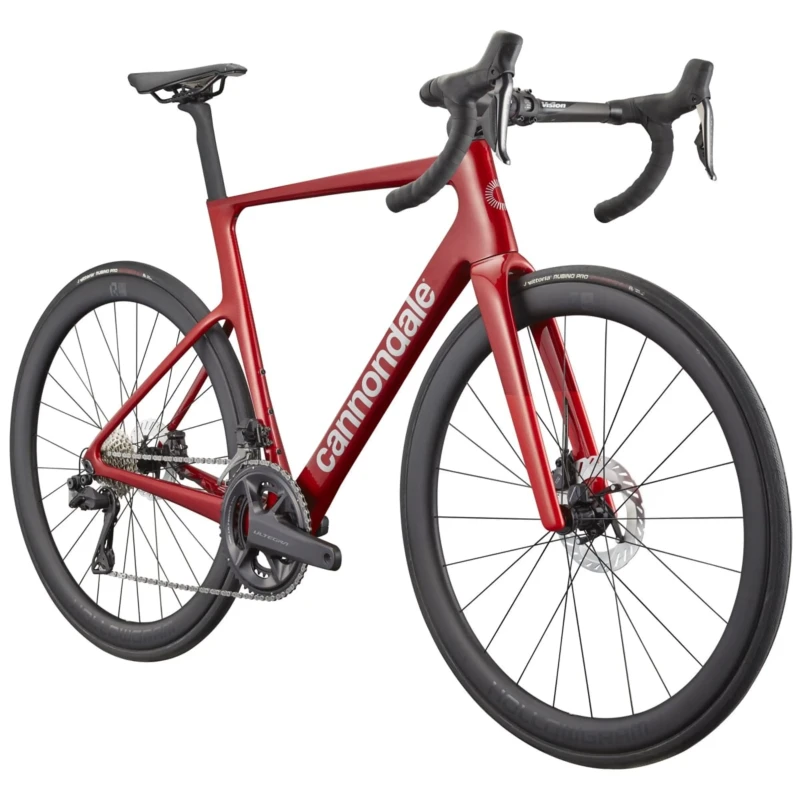 Rower szosowy Cannondale SuperSix Evo Carbon 2 Czerwony - widok z przodu