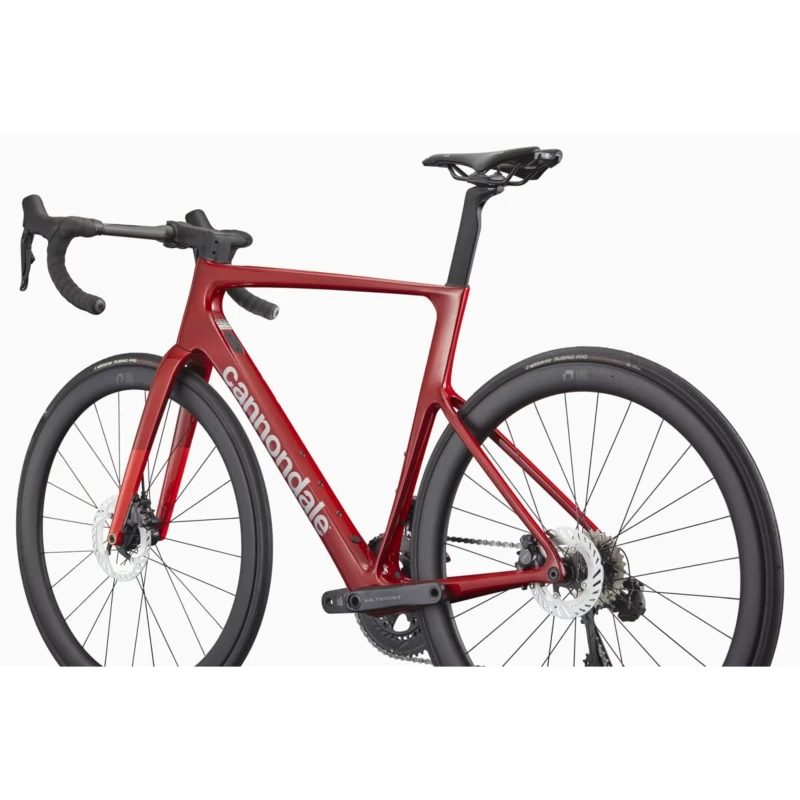 Rower szosowy Cannondale SuperSix Evo Carbon 2 Czerwony - widok z tyłu