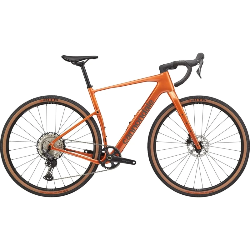 Rower gravel Cannondale Topstone Carbon 3 GRX 1x Pomarańczowy - widok z boku
