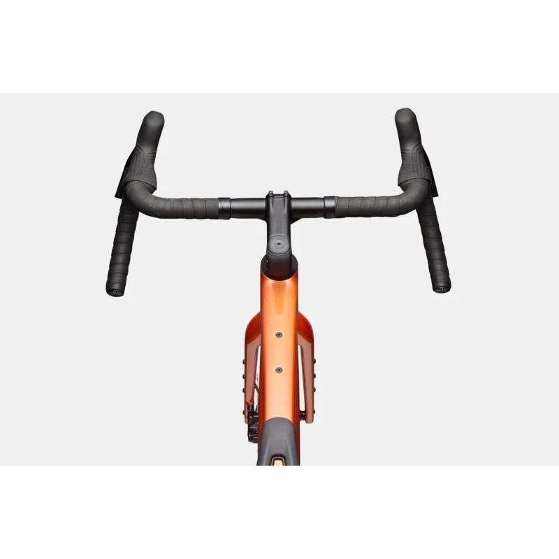 Rower gravel Cannondale Topstone Carbon 3 GRX 2x Pomarańczowy - widok kierownicy