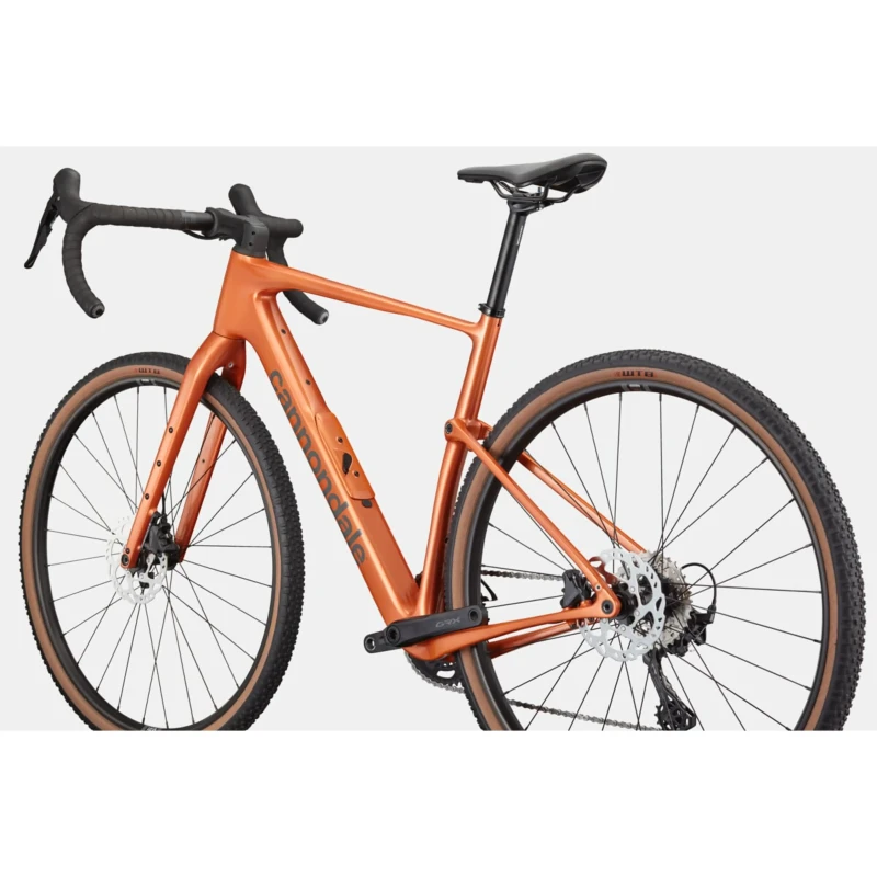 Rower gravel Cannondale Topstone Carbon 3 GRX 2x Pomarańczowy - widok z tyłu