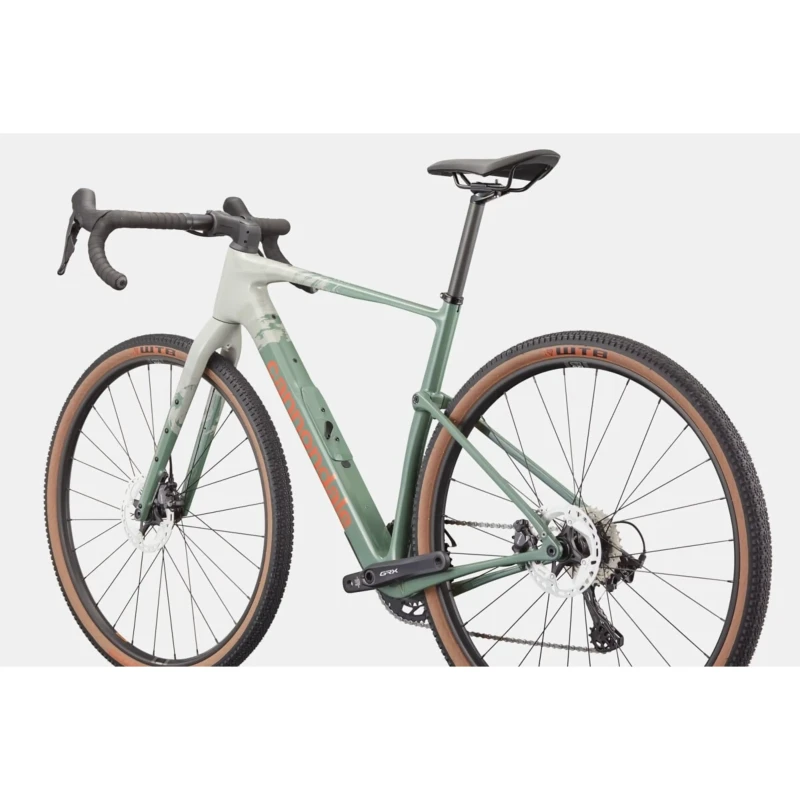 Rower gravel Cannondale Topstone Carbon 2 GRX 2x Zielony - widok z tyłu