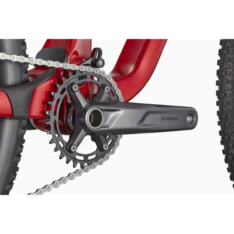 Rower MTB Cannondale Scalpel Carbon 4 Czerwony - widok korby