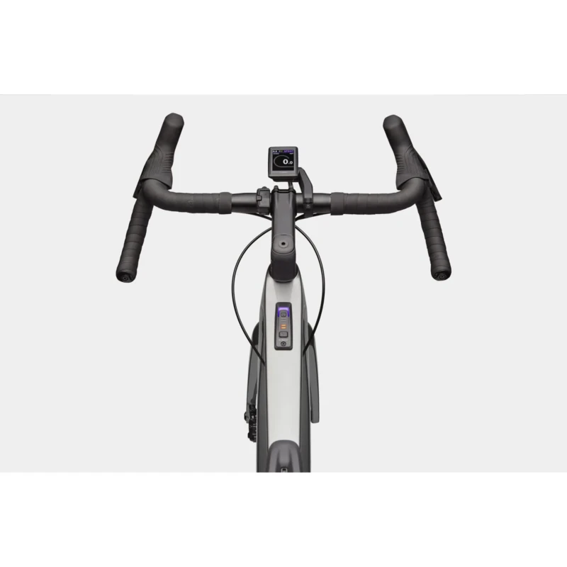Rower elektryczny Cannondale Synapse Neo Allroad 2 Szary - widok ramy i kierownicy