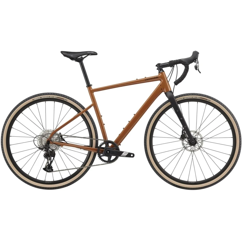 Rower gravel Cannondale Topstone Apex 1 Cinnamon - widok z boku