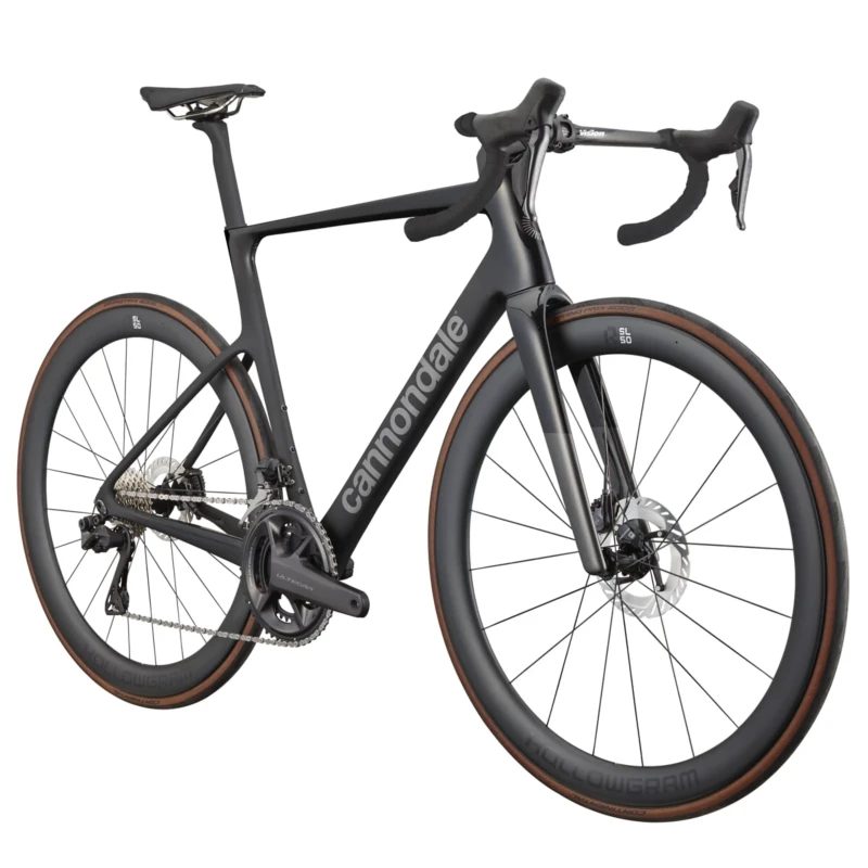 Rower szosowy Cannondale SuperSix EVO Hi-MOD 2 Czarny - widok z przodu