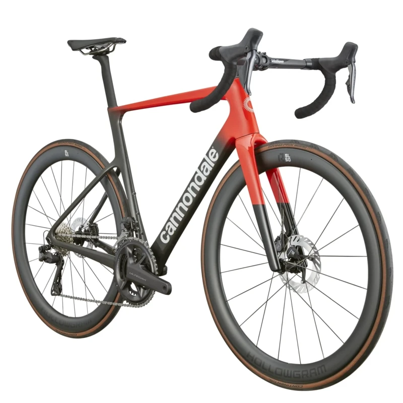 Rower szosowy Cannondale SuperSix EVO Hi-MOD 2 Czerwony - widok z przodu