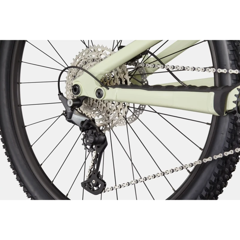 Rower MTB Cannondale Habit 4 Ice Green - widok piasty i łańcucha