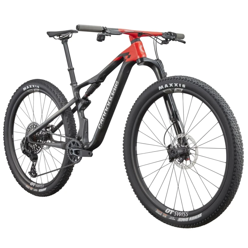 Rower MTB Cannondale Scalpel Carbon 1 Grafitowo Czerwony - widok z przodu