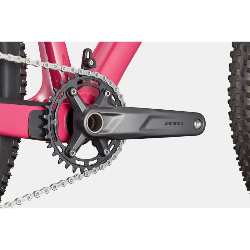 Rower MTB Cannondale Scalpel HT Carbon 4 Różowy - widok korby