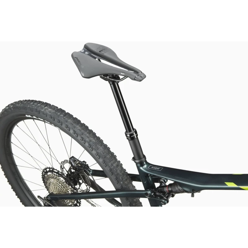 Rower MTB Cannondale Scalpel Carbon 3 Granatowo Zielony - siodełko