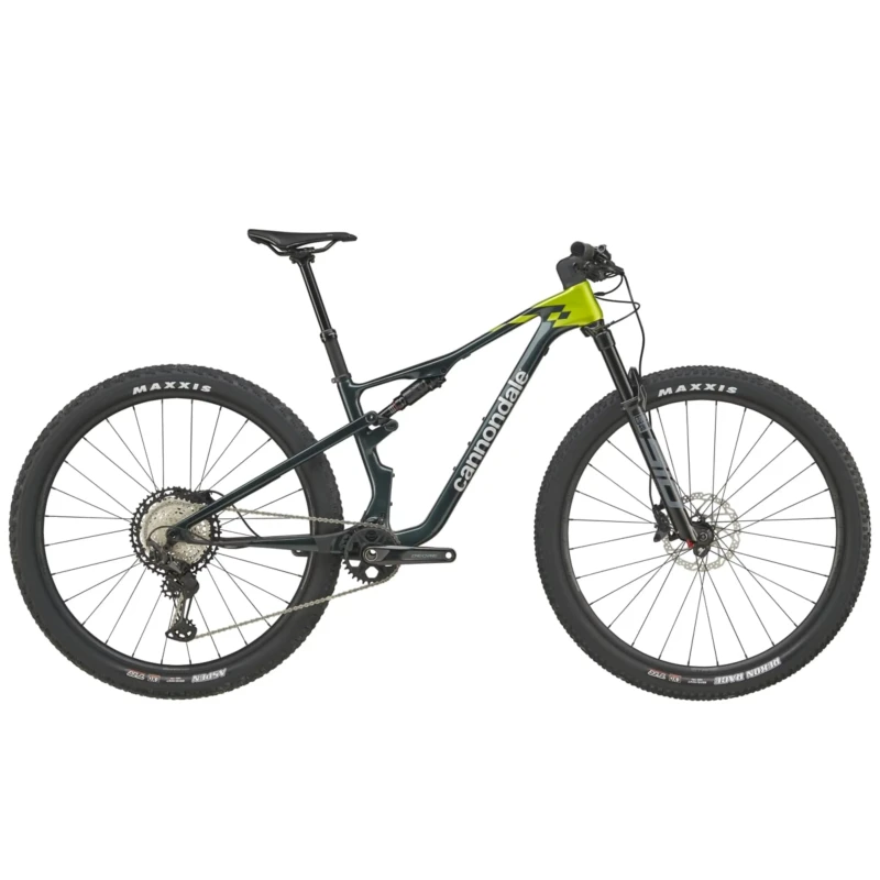 Rower MTB Cannondale Scalpel Carbon 3 Granatowo Zielony - widok z boku