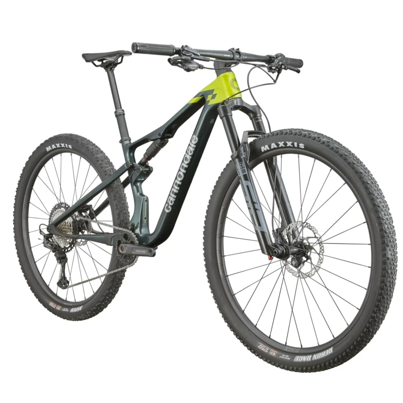 Rower MTB Cannondale Scalpel Carbon 3 Granatowo Zielony - widok z przodu