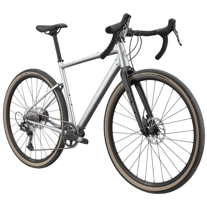 Rower gravel Cannondale Topstone Apex 1 Mercury - widok z przodu
