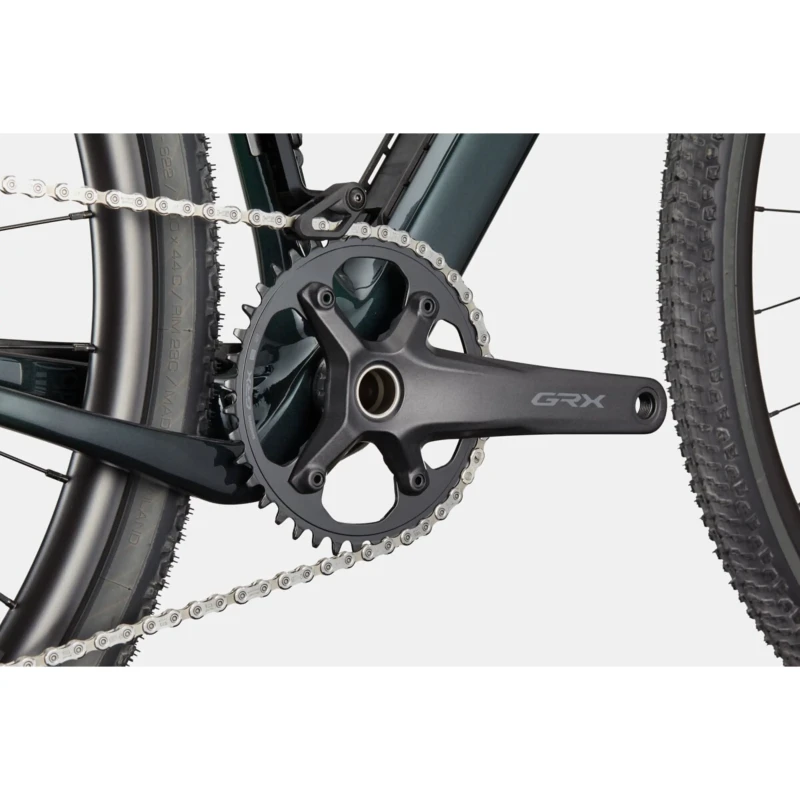 Rower gravel Cannondale Topstone Carbon 2 Lefty Zielony - widok korby