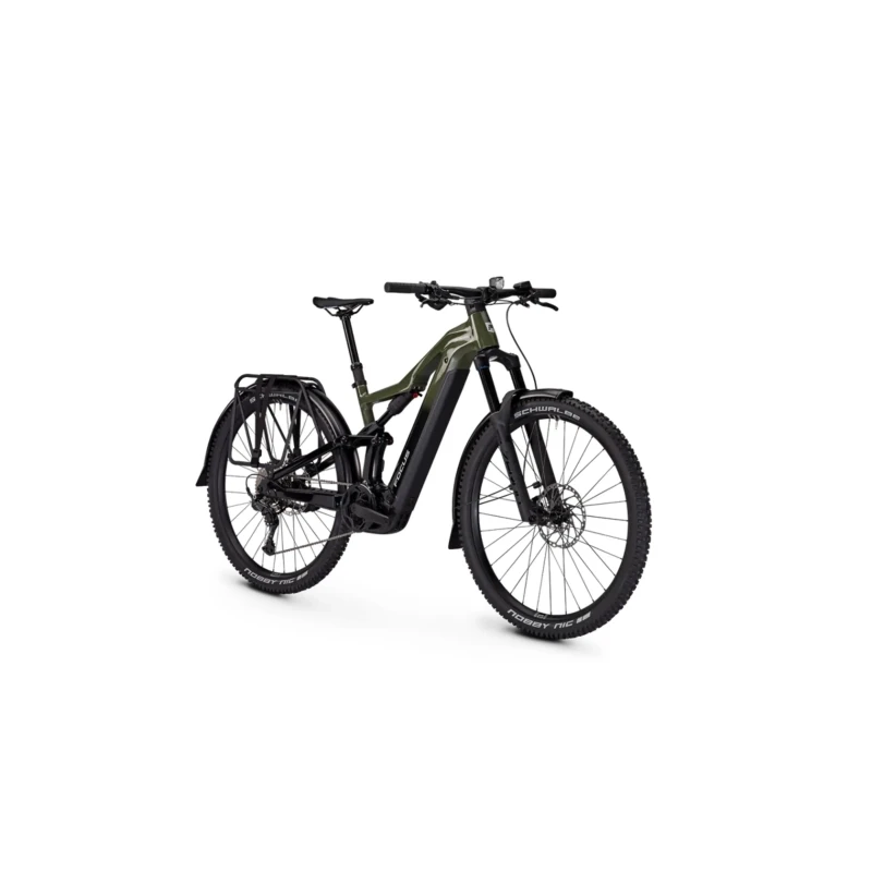 Rower elektryczny Focus Thron2 6.7 EQP 600Wh Zielony - widok z przodu