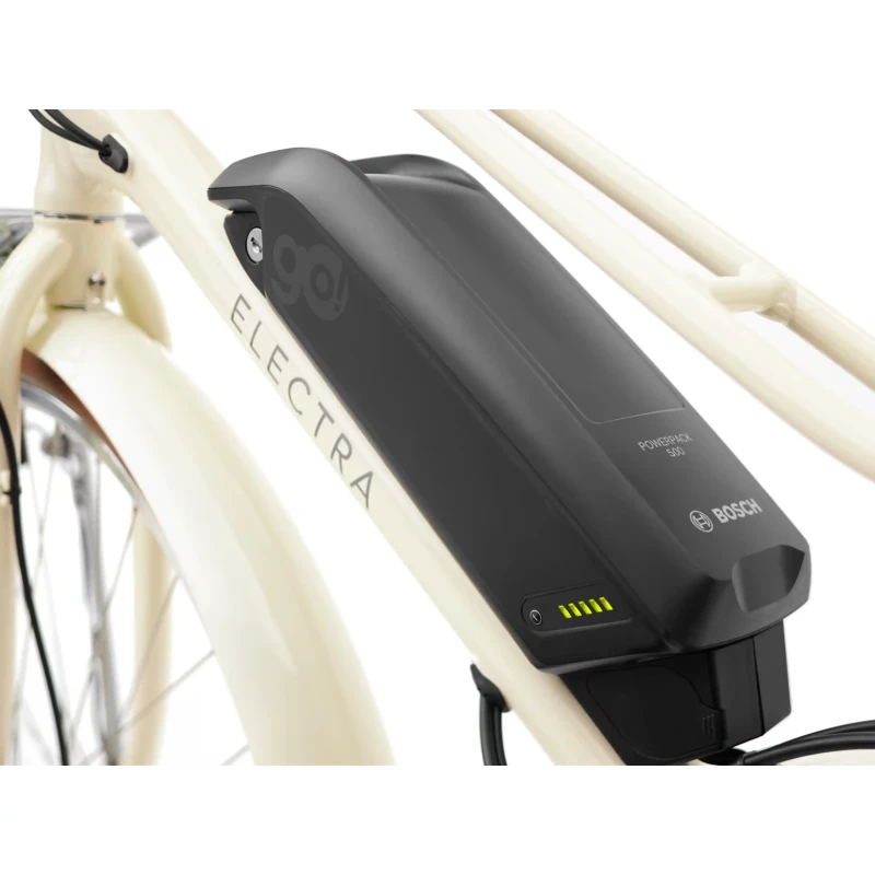 Rower elektryczny Electra Loft Go! 5i EQ Step-Thru 500Wh Beżowy - akumulator