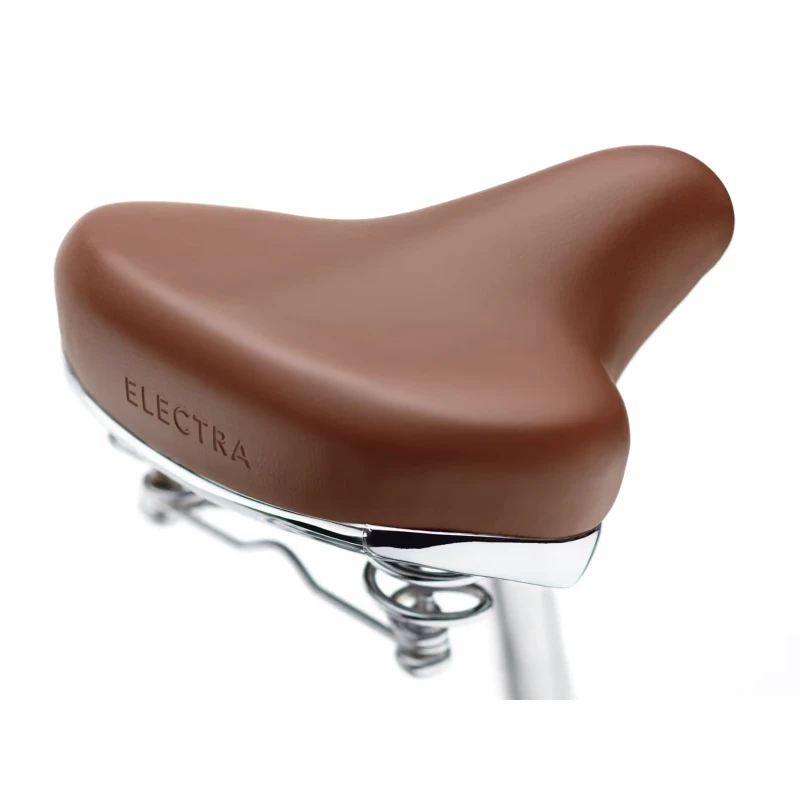 Rower elektryczny Electra Loft Go! 5i EQ Step-Thru 500Wh Beżowy - widok siodełka