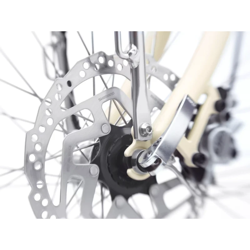 Rower elektryczny Electra Loft Go! 5i EQ Step-Thru 500Wh Beżowy - widok tarczy