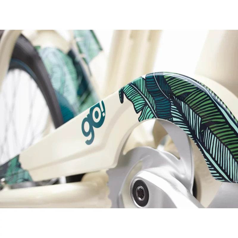 Rower elektryczny Electra Bali Cruiser Go! Beżowy - korba