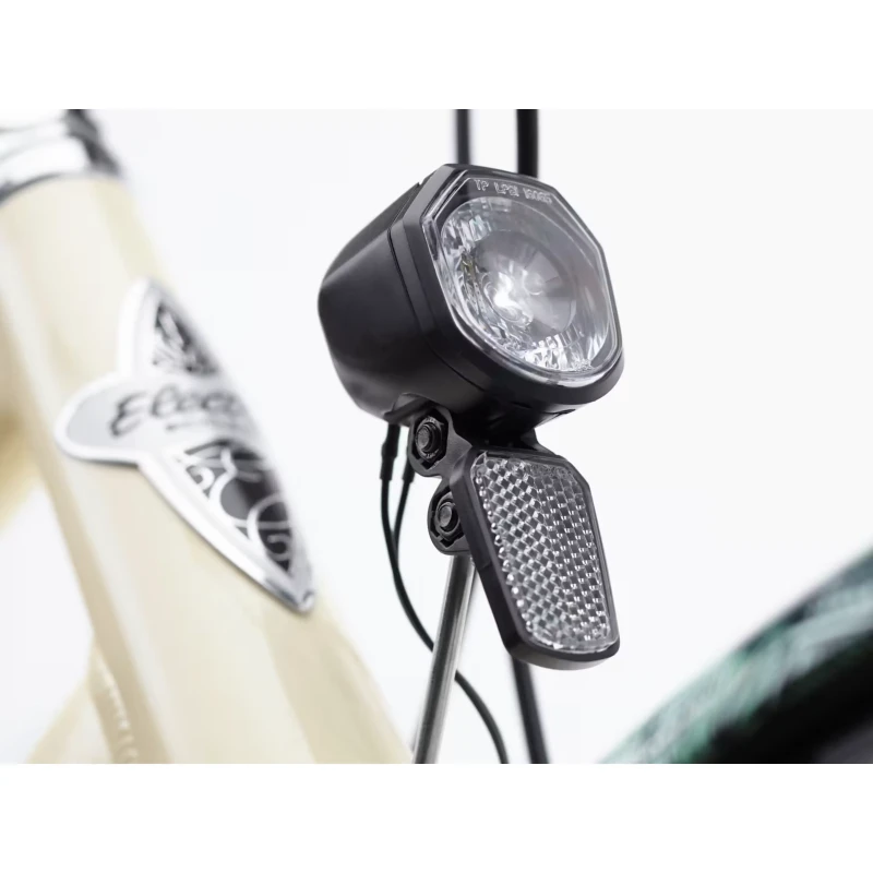 Rower elektryczny Electra Bali Cruiser Go! Beżowy - lampka przednia