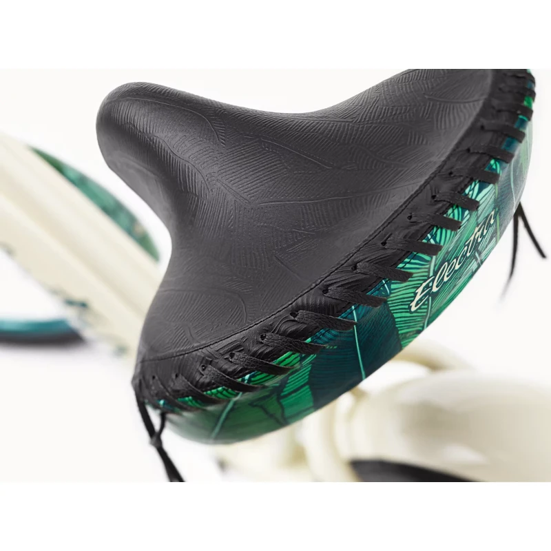 Rower elektryczny Electra Bali Cruiser Go! Beżowy - widok siodełka