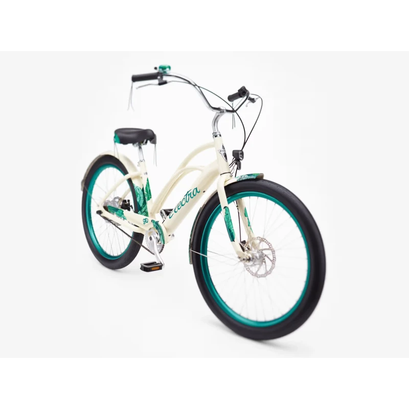 Rower elektryczny Electra Bali Cruiser Go! Beżowy - widok z przodu