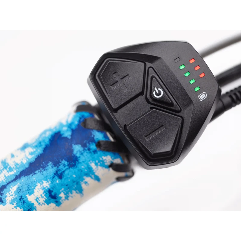 Rower elektryczny Electra Shibori Cruiser Go! Niebieski - gripy