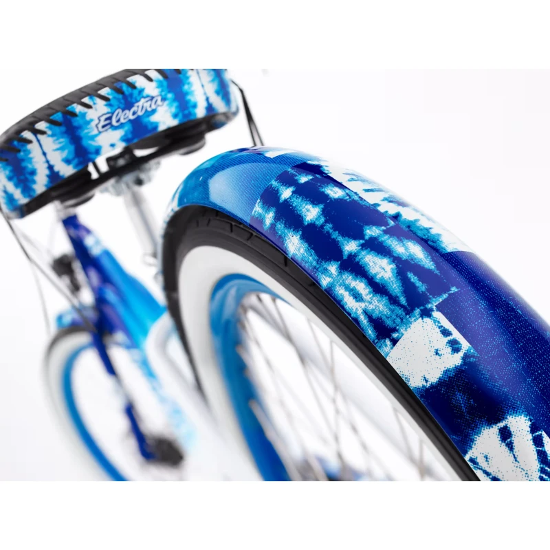 Rower elektryczny Electra Shibori Cruiser Go! Niebieski - widok koła