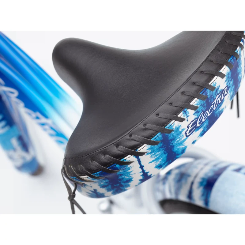 Rower elektryczny Electra Shibori Cruiser Go! Niebieski - widok siodełka