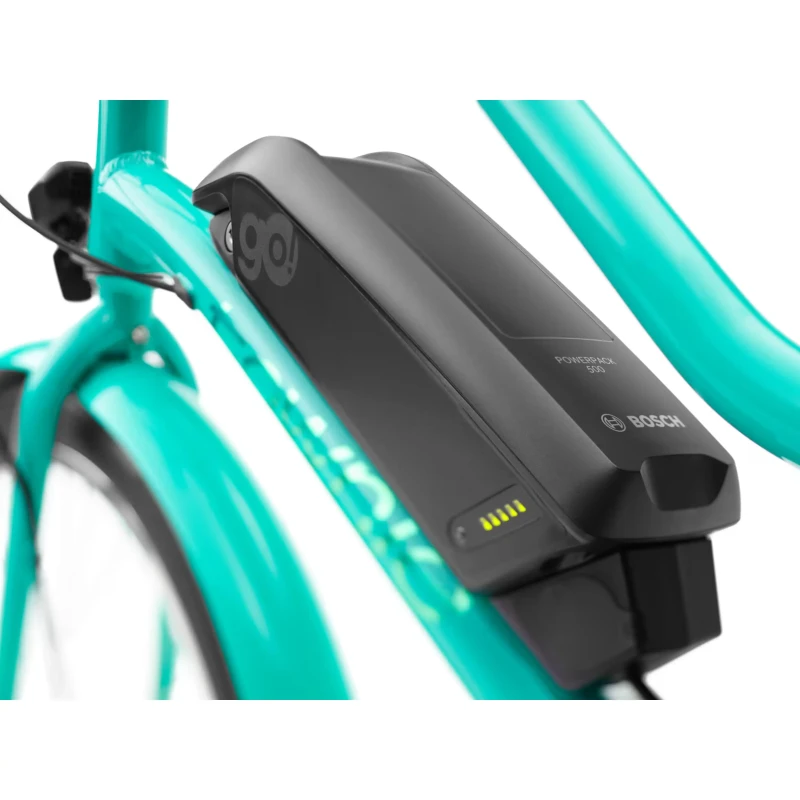 Rower elektryczny Electra Townie Go! 5i EQ Turkusowy - akumulator